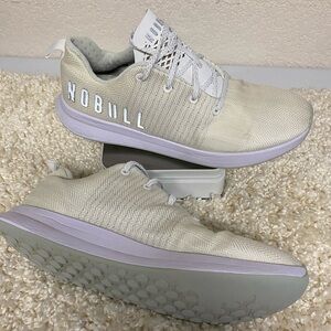 NOBULL Off White Mens Athletic Sneakers